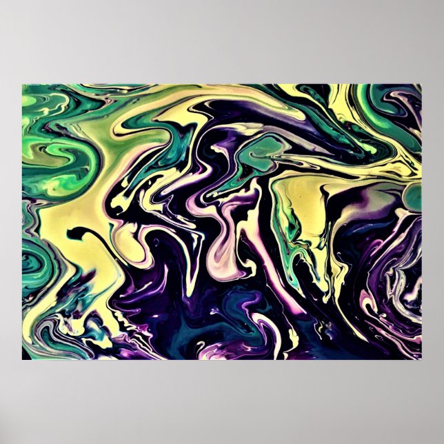 Póster Estudio de color abstracto 308, (Frente)