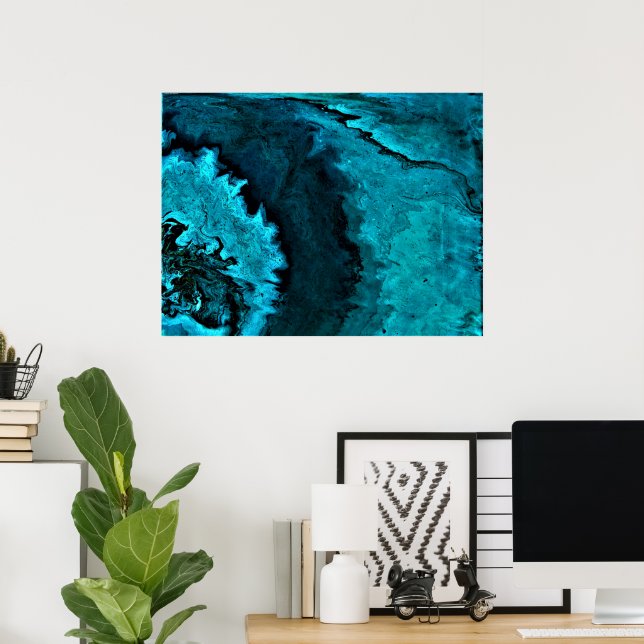 Póster Estudio de color abstracto 31, (Oficina en casa)