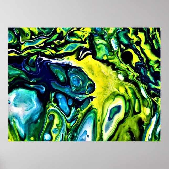 Póster Estudio de color abstracto 313, (Frente)