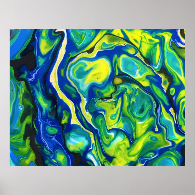 Póster Estudio de color abstracto 317, (Frente)