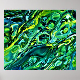 Póster Estudio de color abstracto 320,