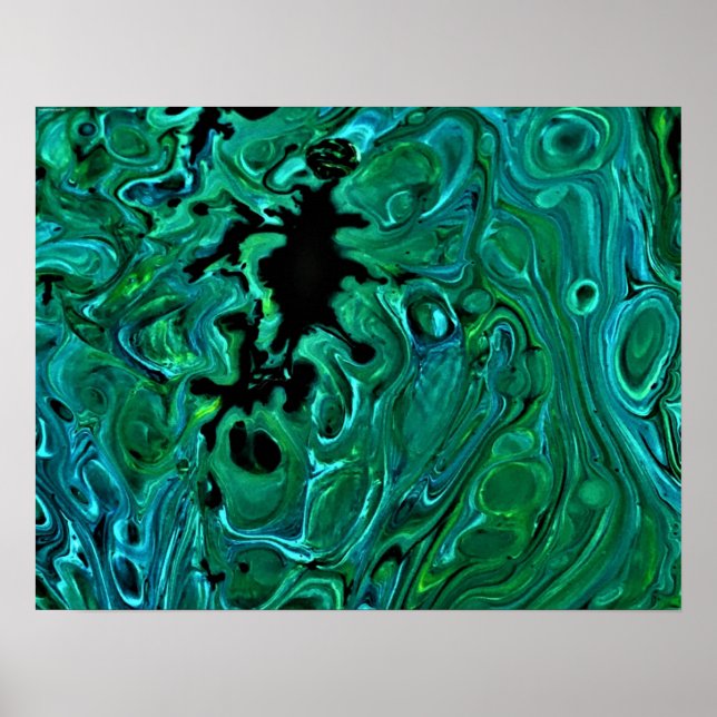 Póster Estudio de color abstracto 321, (Frente)