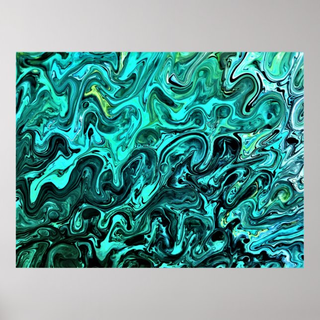 Póster Estudio de color abstracto 329, (Frente)