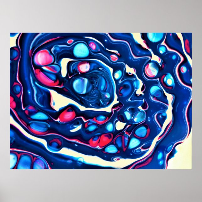 Póster Estudio de color abstracto 331, (Frente)