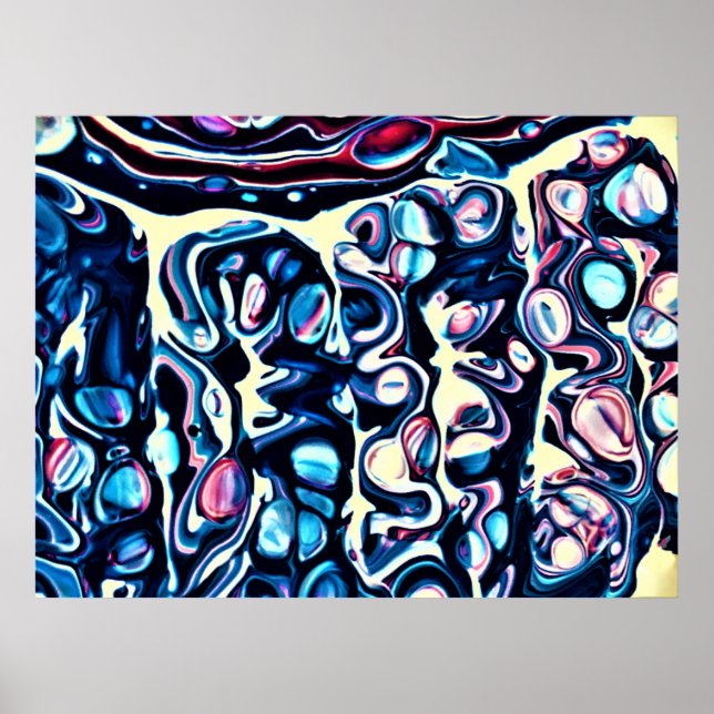 Póster Estudio de color abstracto 334, (Frente)