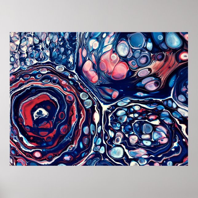 Póster Estudio de color abstracto 336, (Frente)