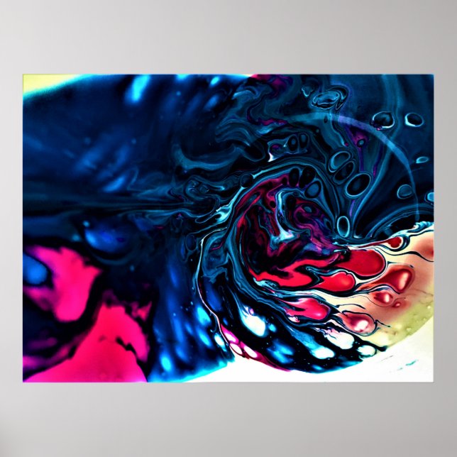 Póster Estudio de color abstracto 337, (Frente)