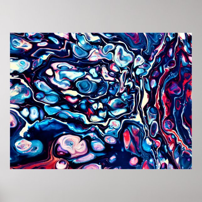 Póster Estudio de color abstracto 339, (Frente)