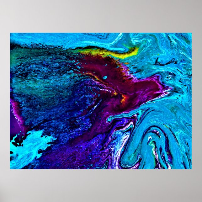 Póster Estudio de color abstracto 34, (Frente)