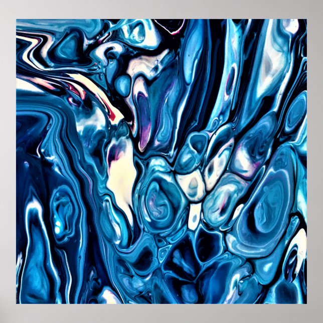 Póster Estudio de color abstracto 342, (Frente)