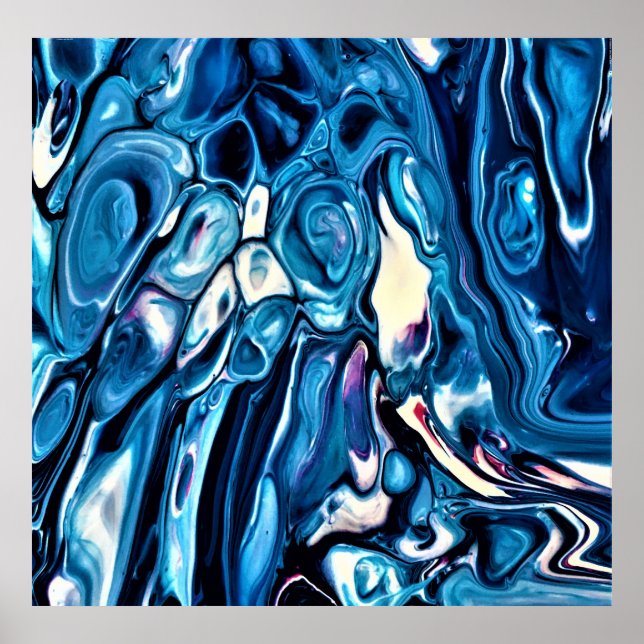 Póster Estudio de color abstracto 342, (Frente)