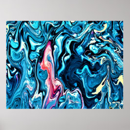 Póster Estudio de color abstracto 345,