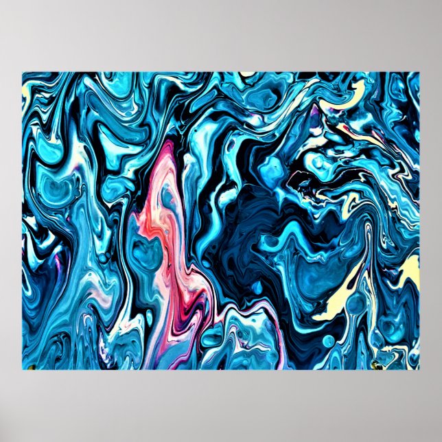 Póster Estudio de color abstracto 345, (Frente)