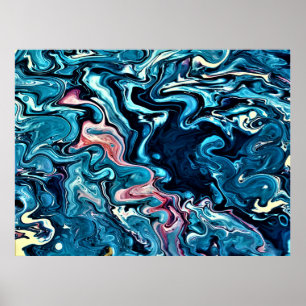 Póster Estudio de color abstracto 347,