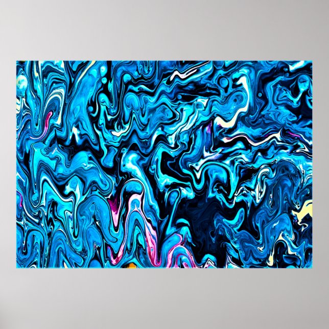 Póster Estudio de color abstracto 348, (Frente)