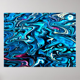 Póster Estudio de color abstracto 349,