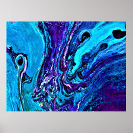 Póster Estudio de color abstracto 35,