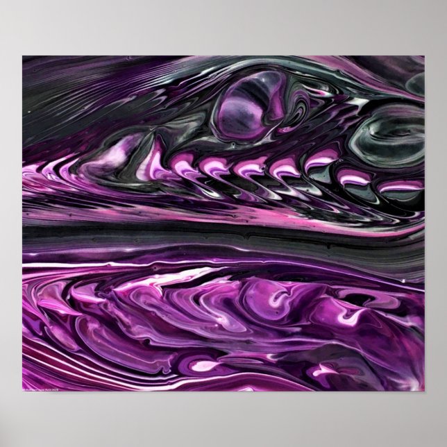 Póster Estudio de color abstracto 390, (Frente)