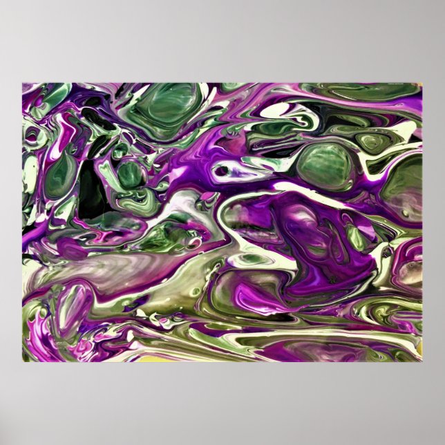 Póster Estudio de color abstracto 394, (Frente)