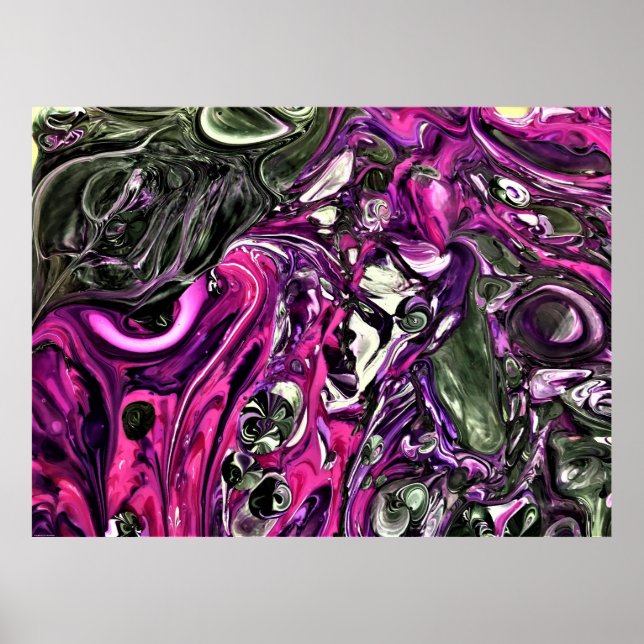 Póster Estudio de color abstracto 398, (Frente)
