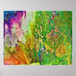 Póster Estudio de color abstracto 4,