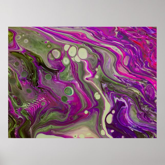 Póster Estudio de color abstracto 402, (Frente)