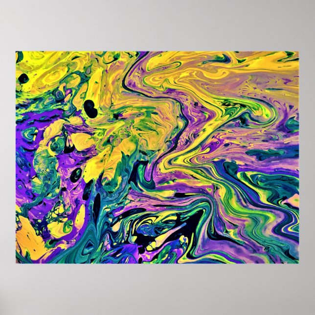 Póster Estudio de color abstracto 41, (Frente)