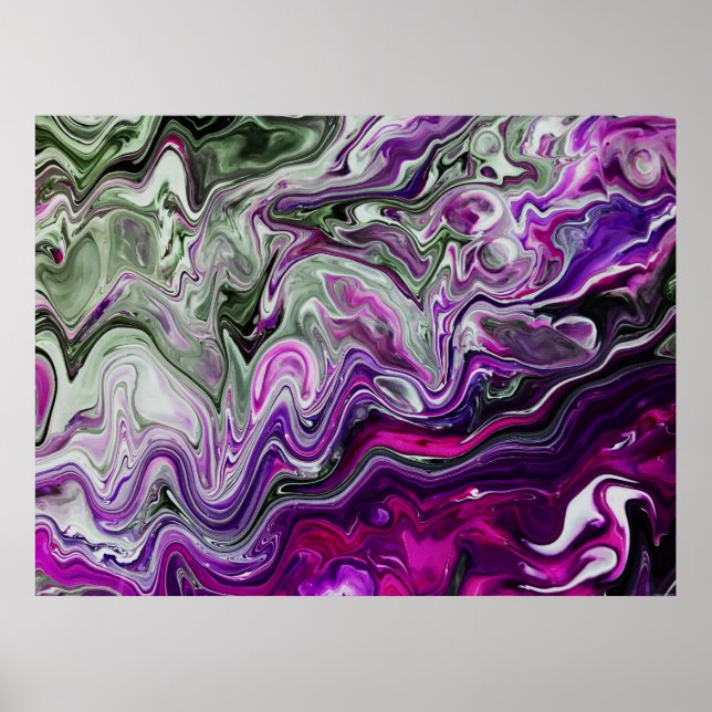 Póster Estudio de color abstracto 413, (Frente)