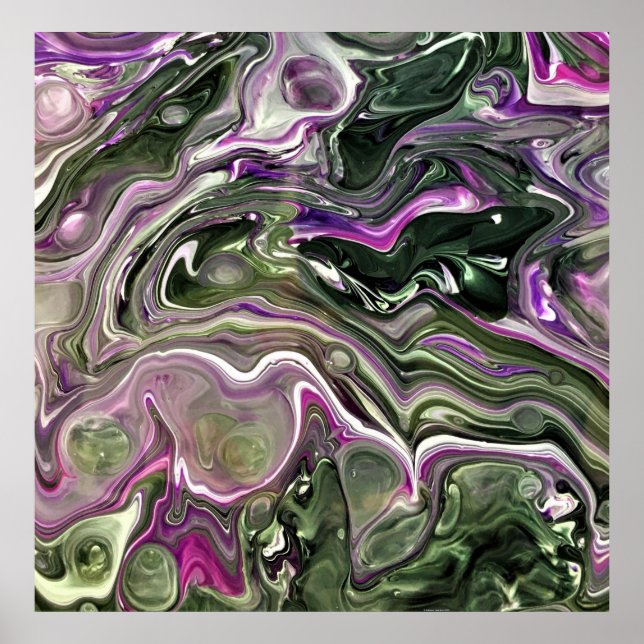 Póster Estudio de color abstracto 414, (Frente)