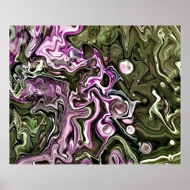 Póster Estudio de color abstracto 444, (Frente)