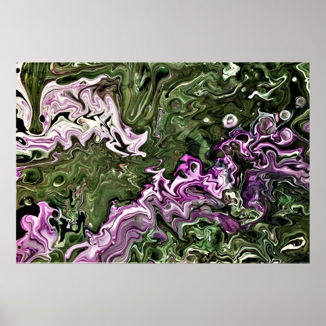 Póster Estudio de color abstracto 445, (Frente)