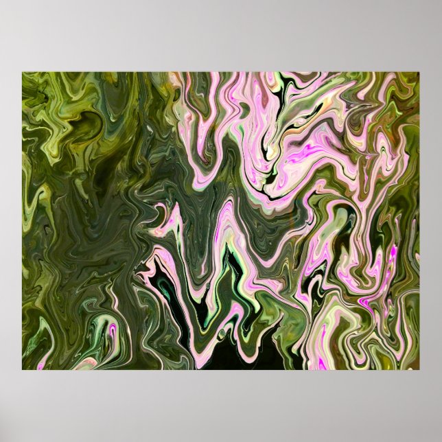 Póster Estudio de color abstracto 457, Poster (Frente)