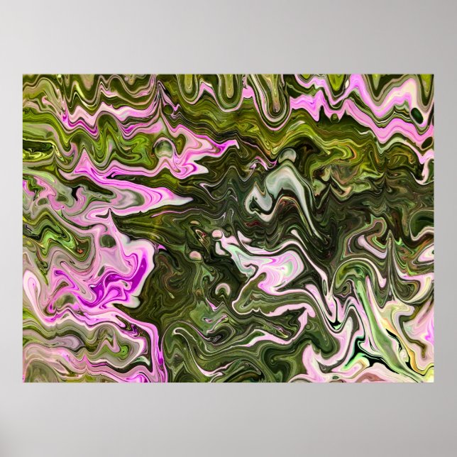 Póster Estudio de color abstracto 460, Poster (Frente)