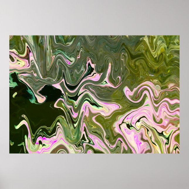 Póster Estudio de color abstracto 461, Poster (Frente)