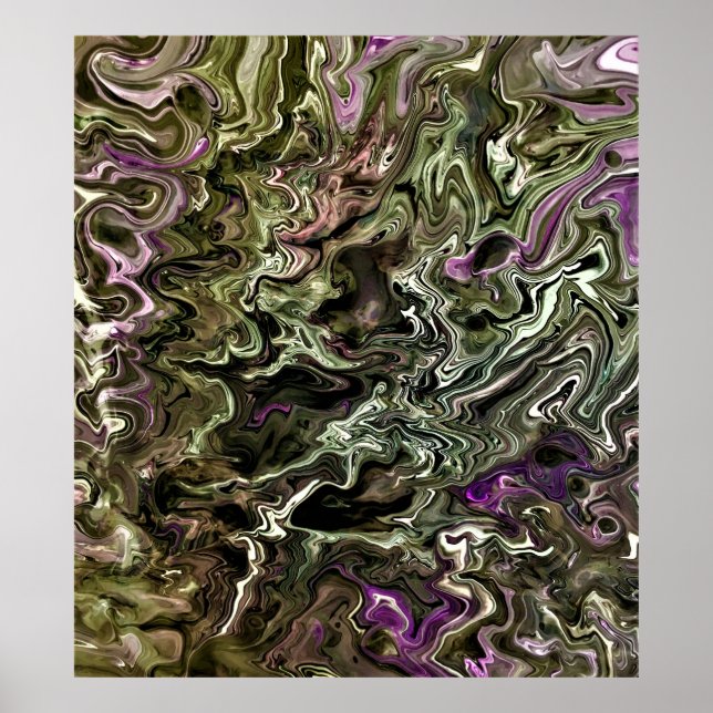Póster Estudio de color abstracto 467, poster (Frente)