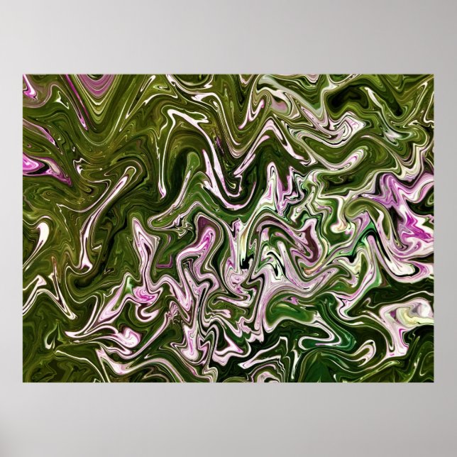 Póster Estudio de color abstracto 485, (Frente)