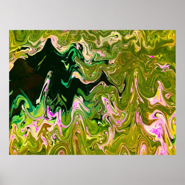 Póster Estudio de color abstracto 493, (Frente)