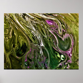 Póster Estudio de color abstracto 500,