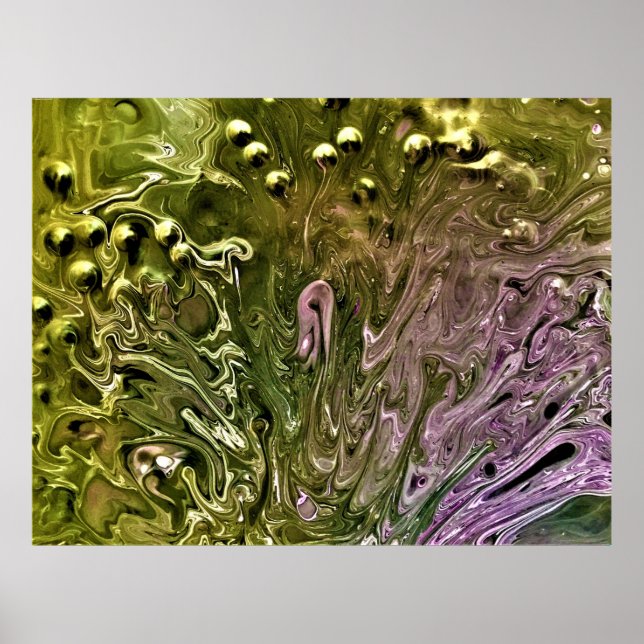 Póster Estudio de color abstracto 501, (Frente)