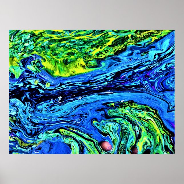 Póster Estudio de color abstracto 56, (Frente)