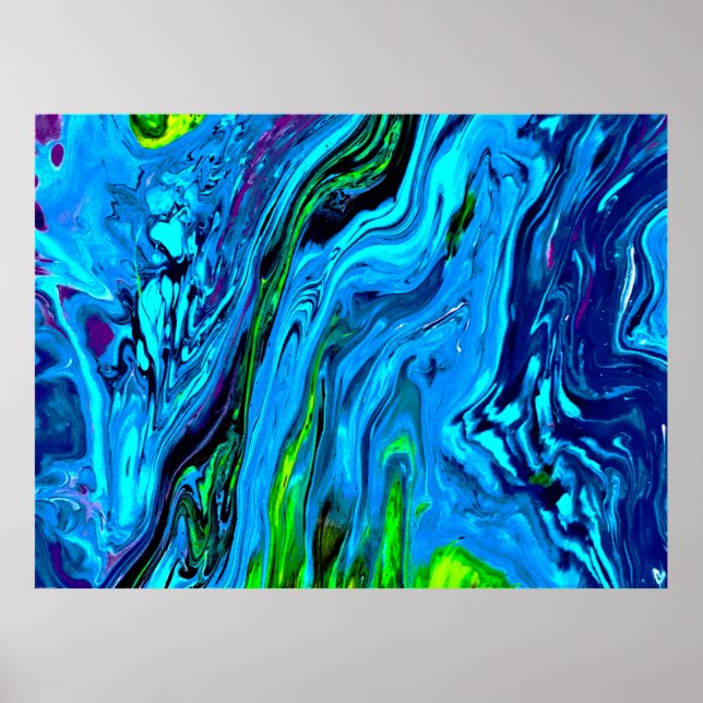 Póster Estudio de color abstracto 60, (Frente)