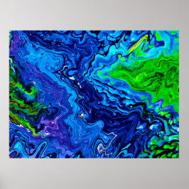 Póster Estudio de color abstracto 68,