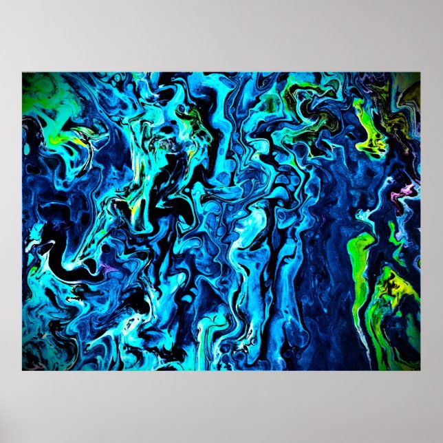 Póster Estudio de color abstracto 72, (Frente)