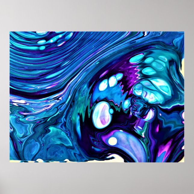 Póster Estudio de color abstracto 98, (Frente)