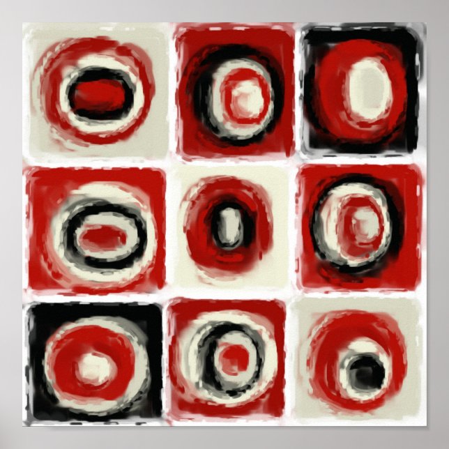 Póster Estudio de color del blanco de nieve (Frente)