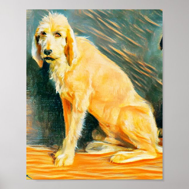 Póster Estudio de dos perros (Frente)