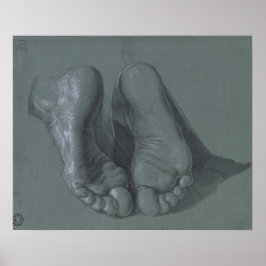 Póster Estudio de dos pies por Albrecht Durer