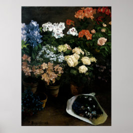 Póster Estudio de flores por Frederic Bazille