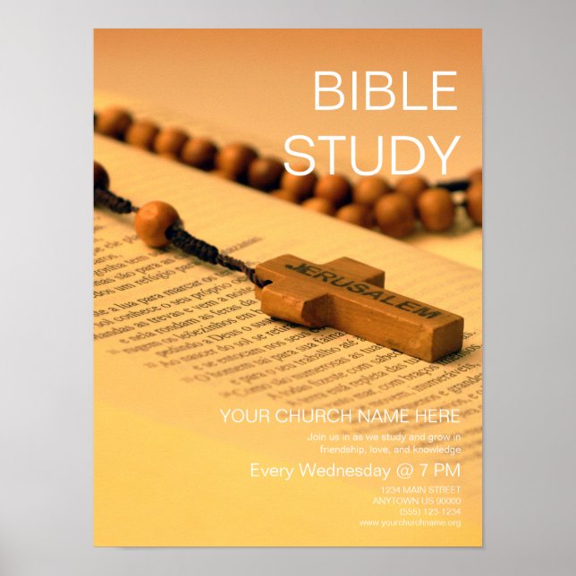 Póster Estudio de la Biblia: Poster de la Iglesia del Per (Frente)