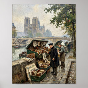 Póster Estudio de la Biblioteca Bouquinista Parisina I